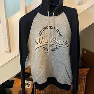 Gray and Black Men's Hoodie